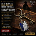 Attack on Titan Survey Corps Emblem Keychain | AOT Premium Metal Collectible Accessory