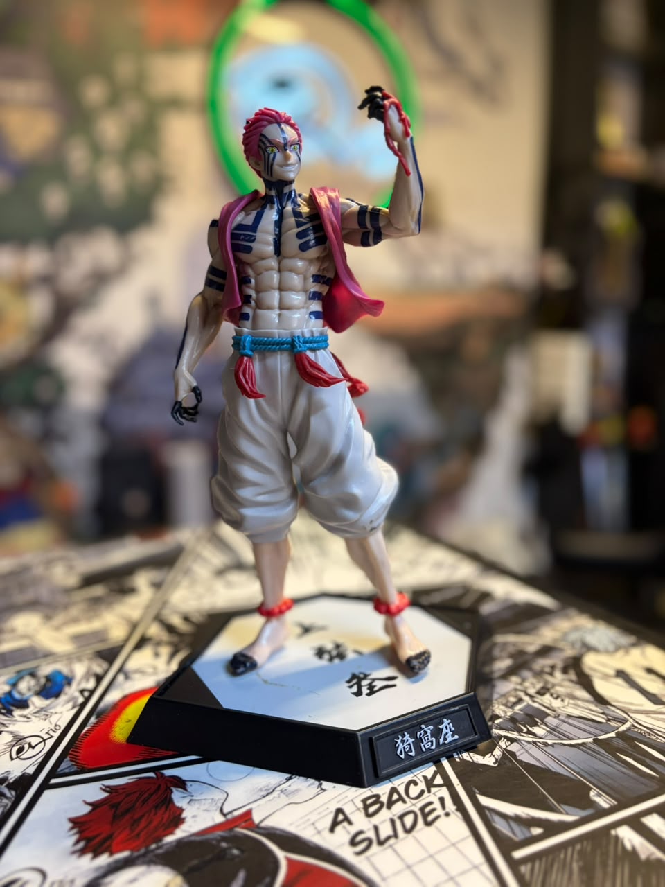Akaza Upper Moon Three Action Figure | Demon Slayer Kimetsu no Yaiba Premium Collectible Statue