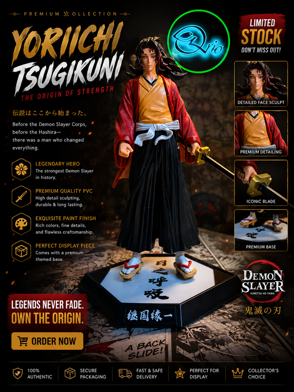 Yoriichi Tsugikuni Action Figure | Demon Slayer Kimetsu no Yaiba Premium Collector's Edition Statue
