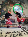 Cute Anime Couple Mini Figure Set | Car Desk Decoration Gift