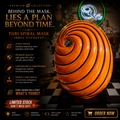 Tobi Spiral Mask | Naruto Obito Uchiha Premium Cosplay & Display Collectible
