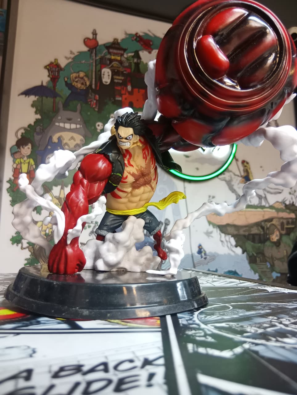 Monkey D. Luffy Gear 4 Bounce Man Action Figure | One Piece King Kong Gun 22cm Collectible Statue