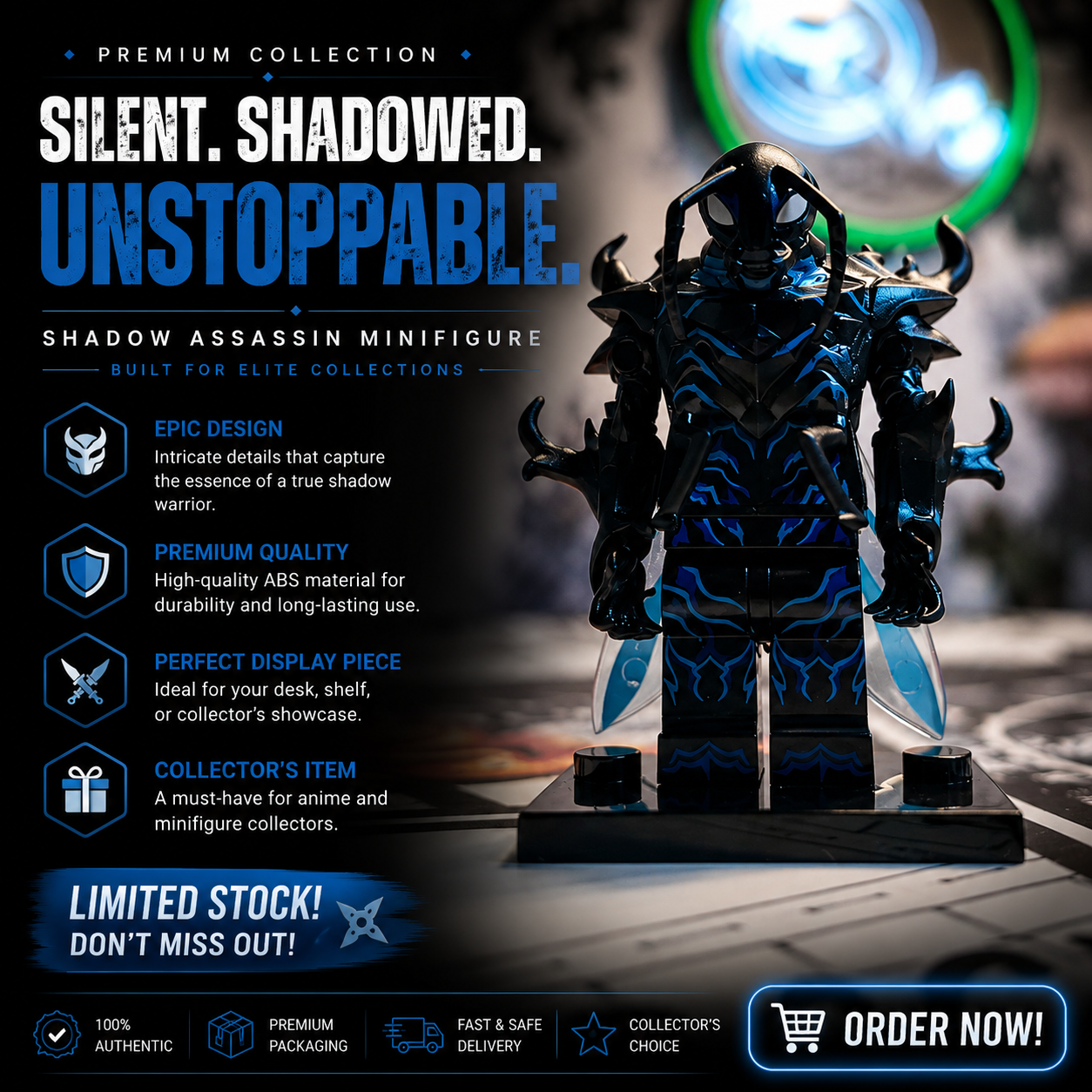 Beru Shadow Warrior Lego Figure | Solo Leveling Premium ABS Collectible
